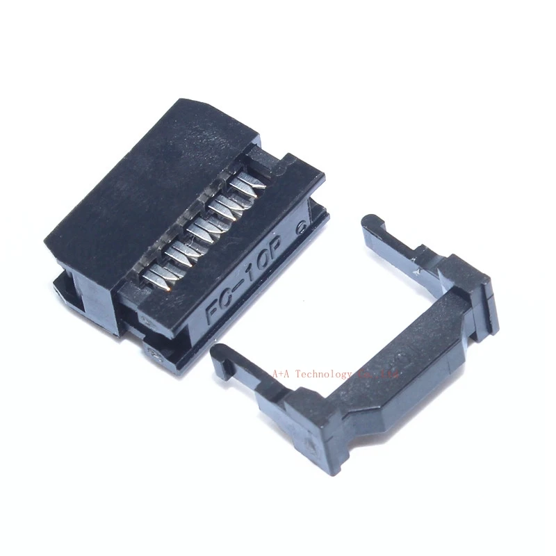 

50PCS IDC Socket FC-10P 2.54mm IDC connector 10-pin Cable Socket 10P