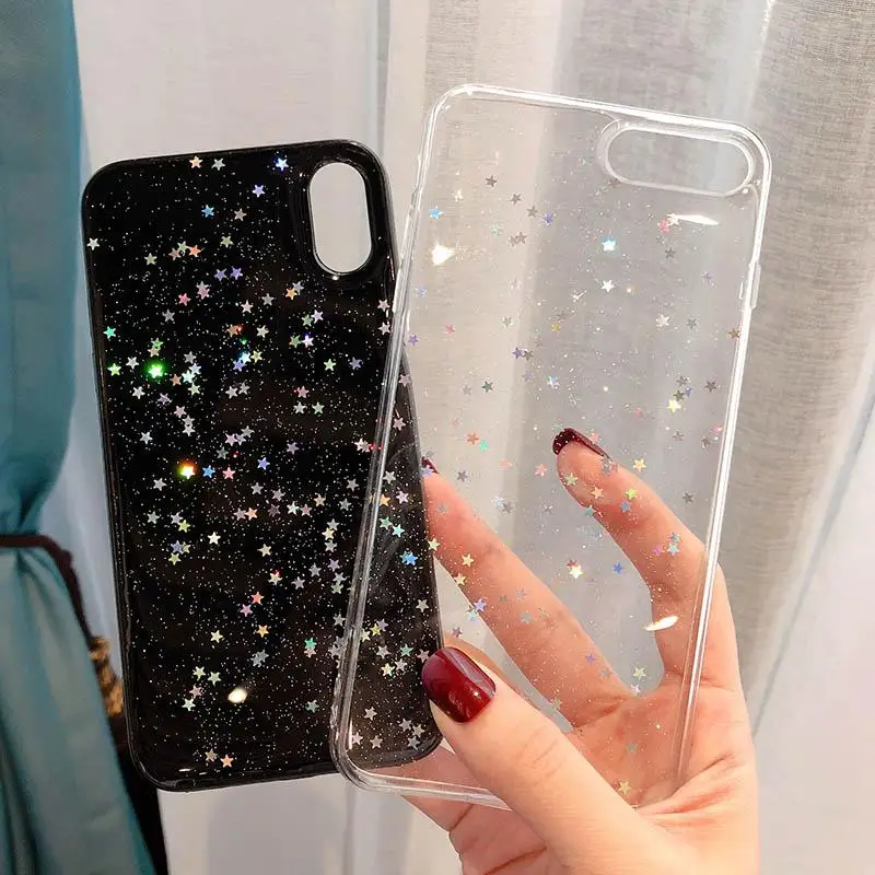 Lovebay блестящие мягкие чехлы из ТПУ для iphone 11 Pro XS Max XR X 8 7 6 6S Plus 5S SE 2020 порошковый