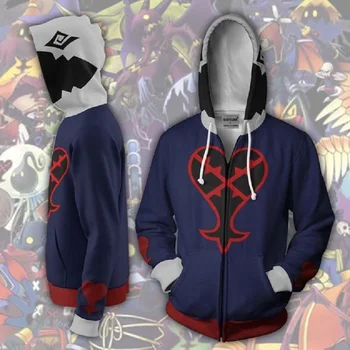 

BIANYILONG Hoodies Sweatshirts Coat Hoodies Costume Legion Clothing Kingdom hearts - Heartless 3D printed Zipper Hoodies tops
