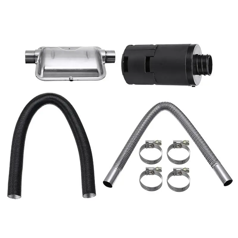 8pcs Car Consumables Accessories Air Diesel Heater 24mm Exhaust Silencer + 25mm Filter Accessory For Air Diesel Heater
