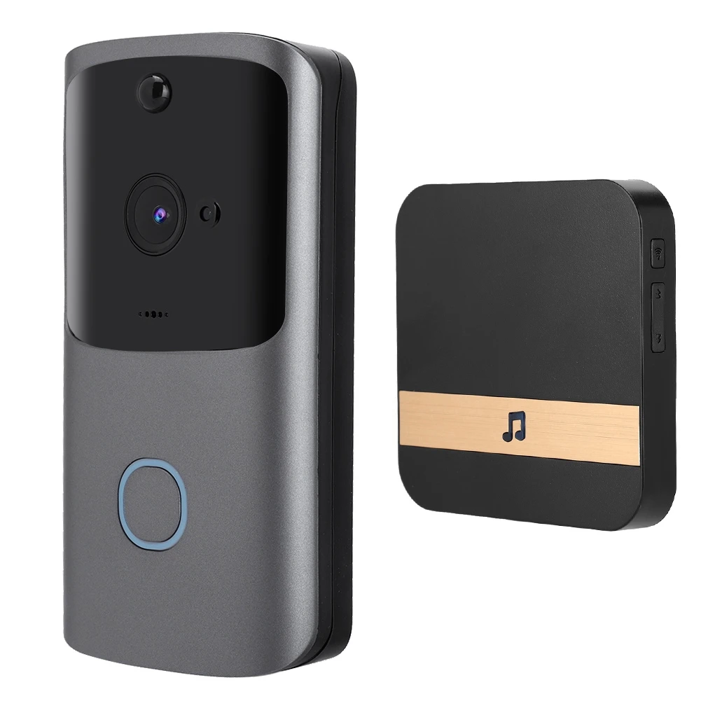 Беспроводной WiFi 720P дверной звонок умный видеодомофон ИК камера ночного видения