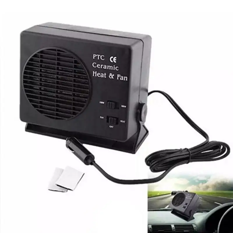 

1pc 12V Universal 250W Auto Heater Electric Car Vehicle Defroster Heater Windows Windshield Demister With Cigarette Lighter Plug