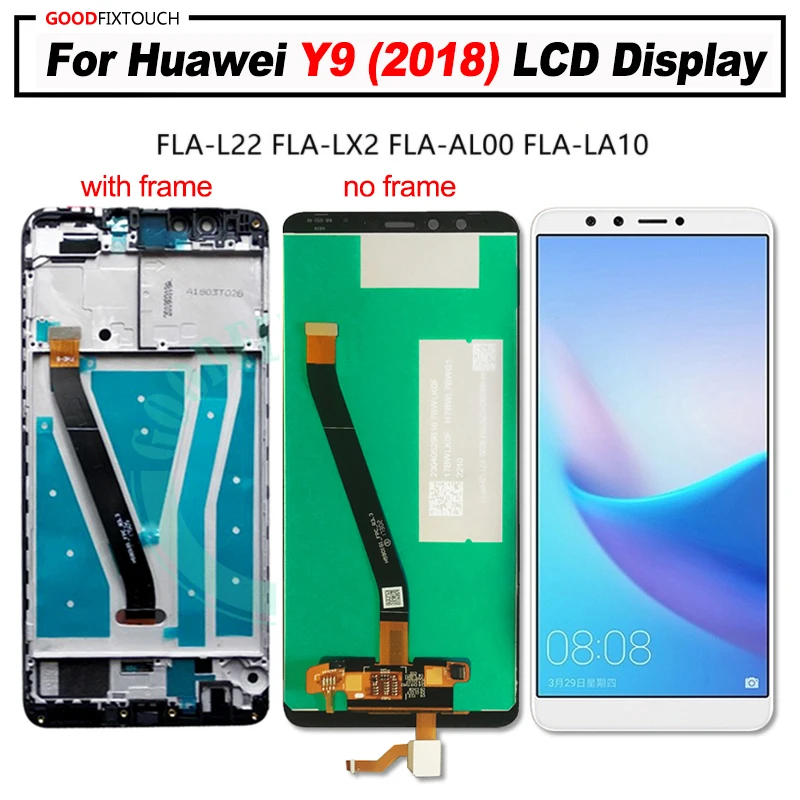 

original For Huawei Y9 2018 LCD Display Touch Screen Digitizer Assembly For Huawei Y9 2018 LCD FLA-L22 LX2 LX1 FLA-AL00 Screen
