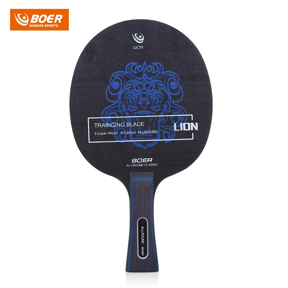 

BOER Outdoor Lion Pattern Table Tennis Ping Pong Racket Training Blade