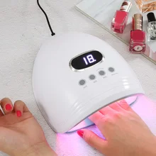 60 Вт УФ лампа светодиодный светильник светодиодный лампы для ногтей для Гель-лак для ногтей сушилка с 3 Установка таймера автоматической датчик двойной источник света