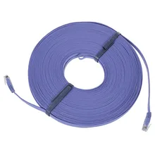 98FT 30M CAT6 CAT 6 Flat UTP Ethernet Network Cable RJ45 Patch LAN Cord Blue-Hot