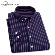 Мужские полосатые рубашки, повседневные мужские рубашки с длинным рукавом, 4XL размера плюс Мужская рубашка в деловом стиле, мужские нарядные рубашки, верхняя одежда YN10235