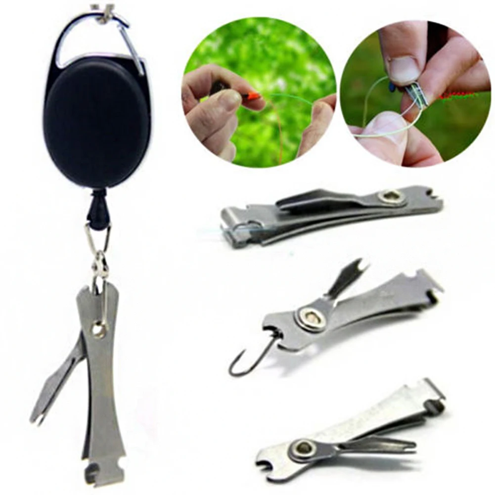 

Tackle Tool Sharpener Tie Hook Clipper Nipper Knot Quick Zinger Retractor Fishing Line