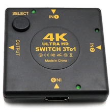 4K HDMI переключатель коробка селектор 3 в 1 из kvm аудио экстрактор концентратор сплиттер коммутатор