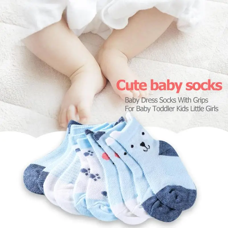 

5pairs/Lot Cartoon Toddlers Kids Socks Cute Baby Boys Girls Cotton Socks