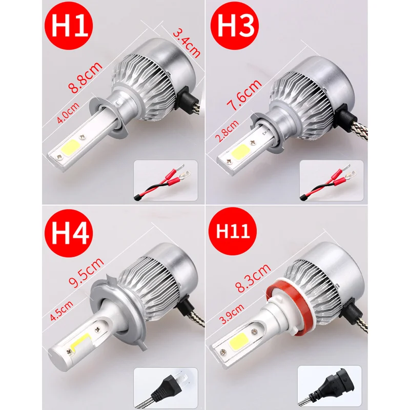 Zarpooz 360 градусов Автомобильное Крепление Фары H1 H3 H7 Led H11 9005 9006 9012 12 V Авто головная