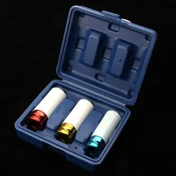 

3pcs 17/19/21mm Car Tire Protection Sleeves Wall Alloy Wheel CR-MO Socket
