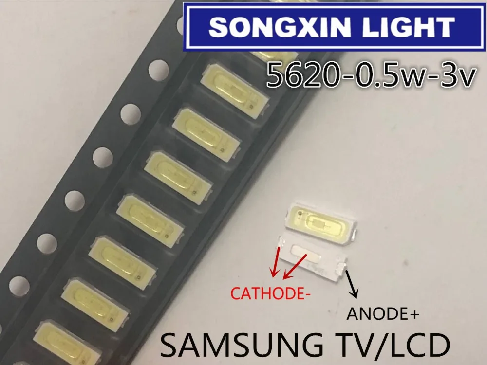 200pcs For Lcd Repair Samsung Led Tv Backlight Strip Lights Light-emitting Diode 5620 Led 5620 0.5w 3v - Diodes - AliExpress