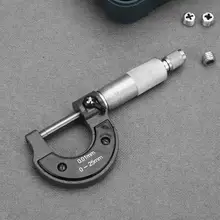 0-25 мм/0,01 мм переносной внешний микрометр Калибр для точного измерения штангенциркуль, измерительные инструменты из углеродистой стали