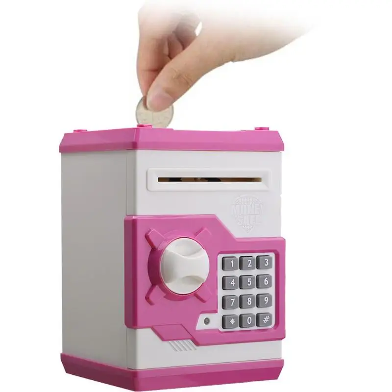 Electronic ATM Piggy Bank Safe Box Money Boxes for Children Coins Cash Saving Safe Deposit Machine Kid Gift