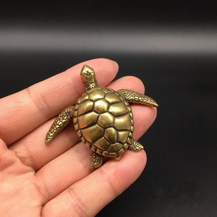 Petites Statues Exquises De Collection En Laiton Chinois Sculpte Scarabee Tortue D Or Tortue D Or Aliexpress