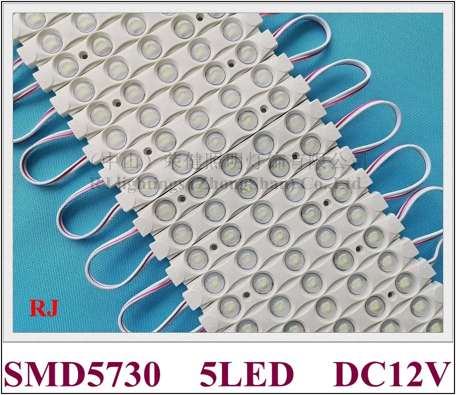 

SMD 5730 injection 5 LED module light SMD5730 LED light module back light DC12V 1.5W 120mm*15mm*8mm CE ROHS