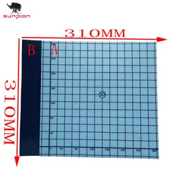 3D-принтеры координировать с CR-10S Cmagnet CR-10 Магнитная 3d печати кровать построить поверхность плиты с подогревом Запчасти 310x310 мм 2 шт./лот
