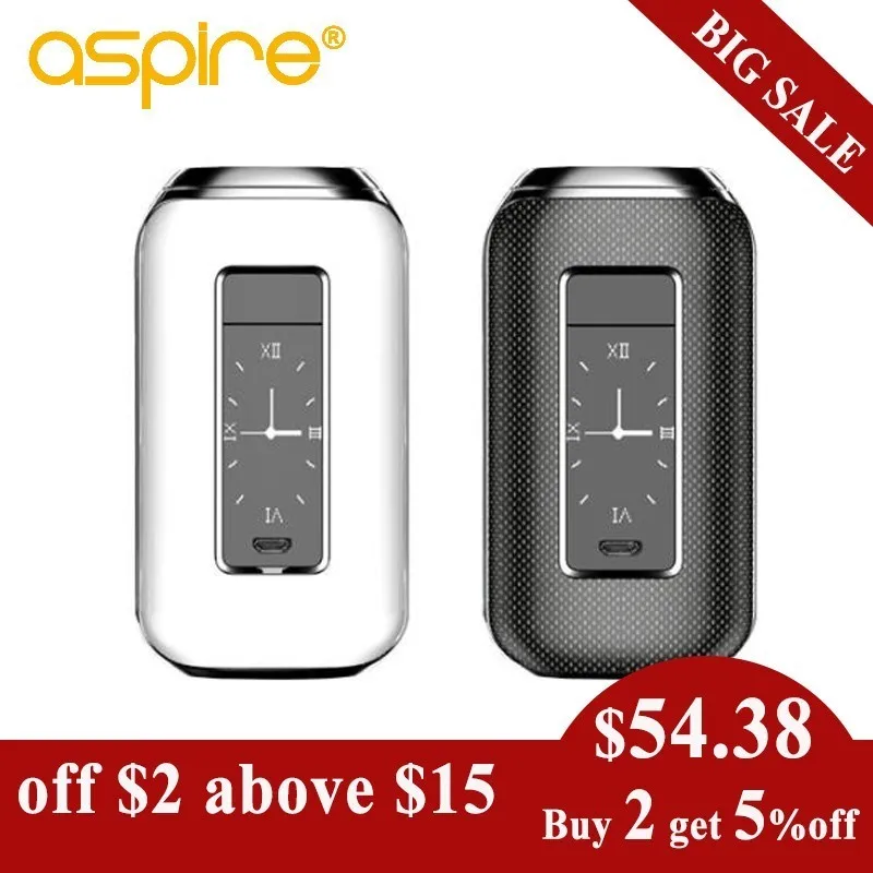 

Aspire SkyStar 210W Vape mod e cigarette box mod fit Revvo Tank vaporizer electronic cigarette(no 18650 battery)