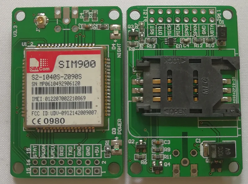 2019 новая Университетская практика SIM900A SIM900 четырехдиапазонная GSM GPRS Защитная