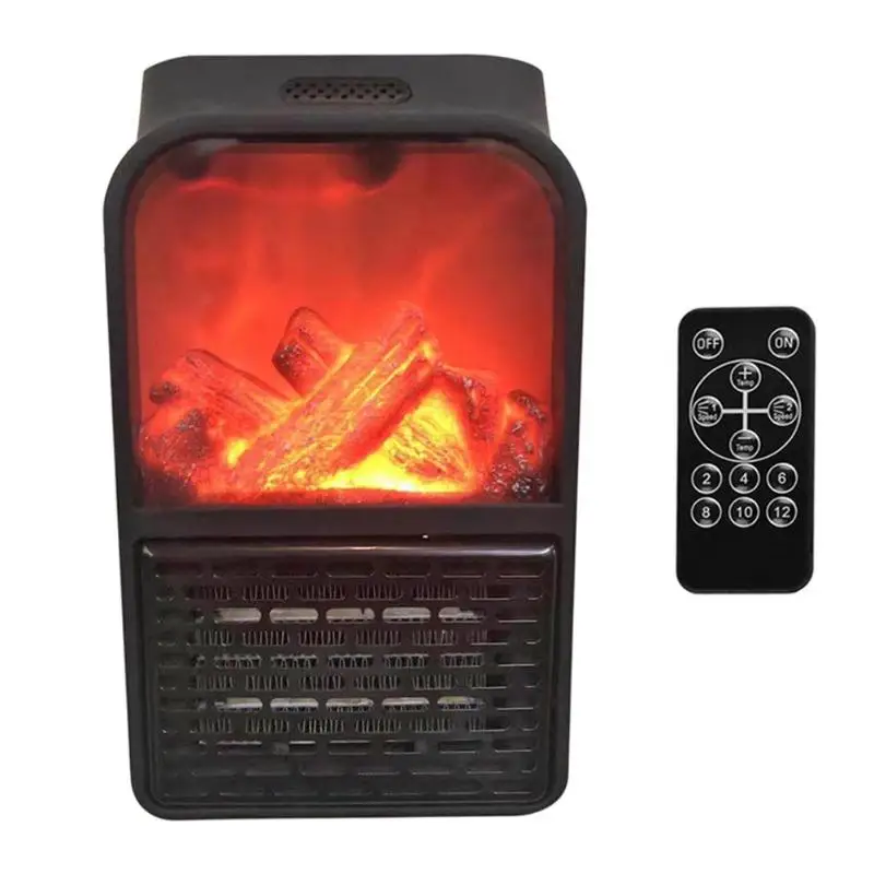 Electric Heater With Remote Control 900W Electric Mini Wall Mount Fan Heater with Remote Control Home