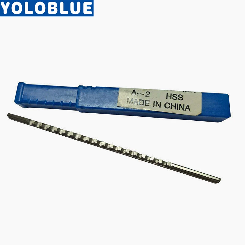 2mm A Push-Type Keyway Broach Metric Sized High Speed Steel for CNC Cutting Machine Tool