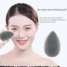 1 шт. микрофибра пушистая поверхность Косметическая пуховка бархатная губка для макияжа Косметическая пуховка Капля воды инструменты для смешивания