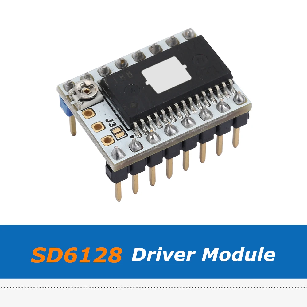 Модуль драйвера Stepstick SD6128 V1.1 аксессуары для 3D принтера драйвер Microstep с пиком 128 А 2