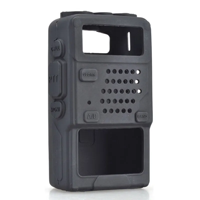 

2PCS Walkie Talkie Case Cover For Baofeng UV5R Two Way Radio Station Silicone Handheld Mobile Radio Bag For Baofeng Skin Holster