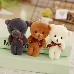 12 см Супер Kawaii подарок плюшевые игрушки популярная цепочка для ключей плюшевые игрушки, забавные медведь кукла подвеска Детские вечерние