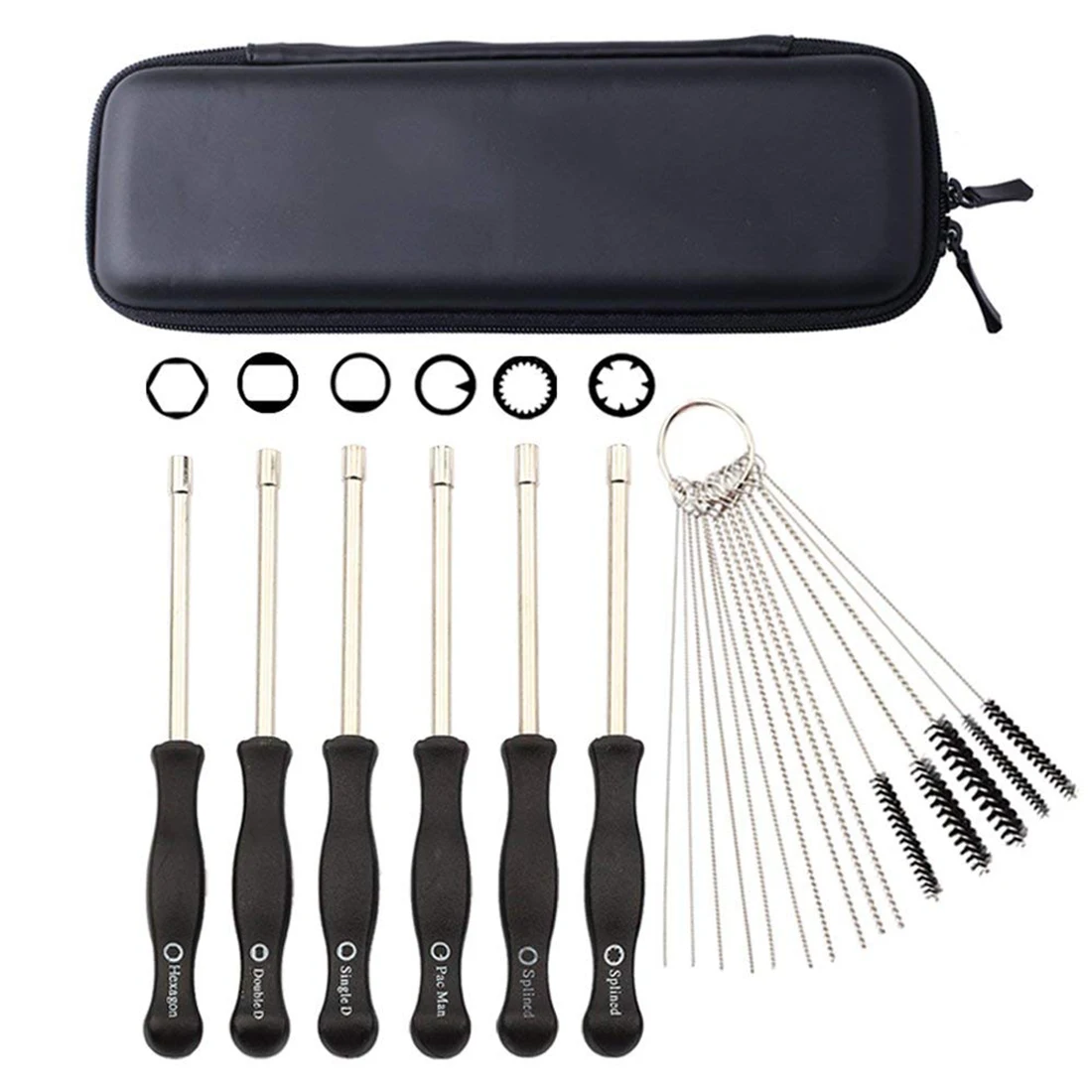 

HLZS-Carburetor Adjustment Tool Screwdriver + Carburetor Cleaning Kit + Carrying Case for 2 Cycle Small Engine MTD Troy-Bilt T
