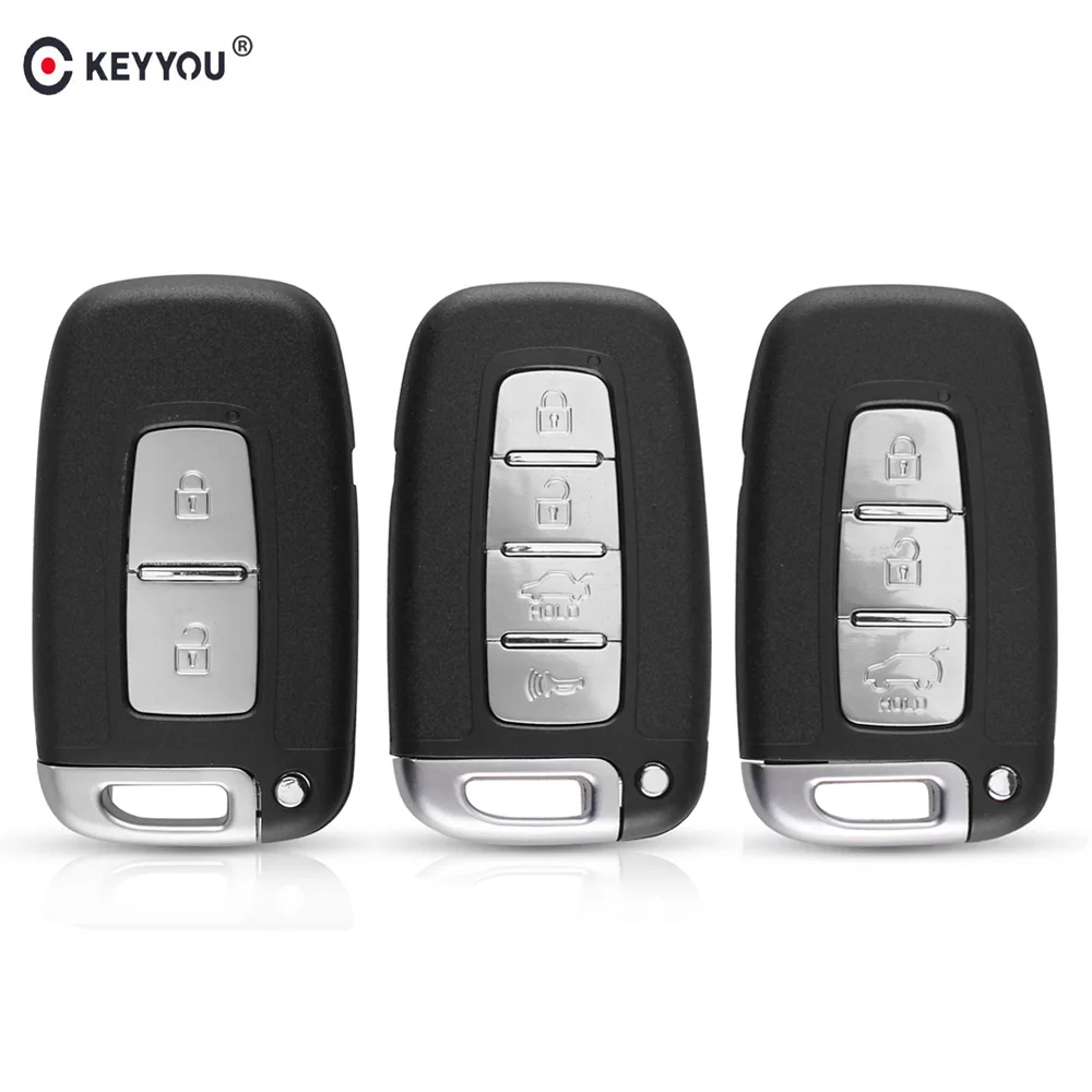 KEYYOU Remote Car Key Shell For Hyundai I30 Ix35 Sonata Elantra Coupe