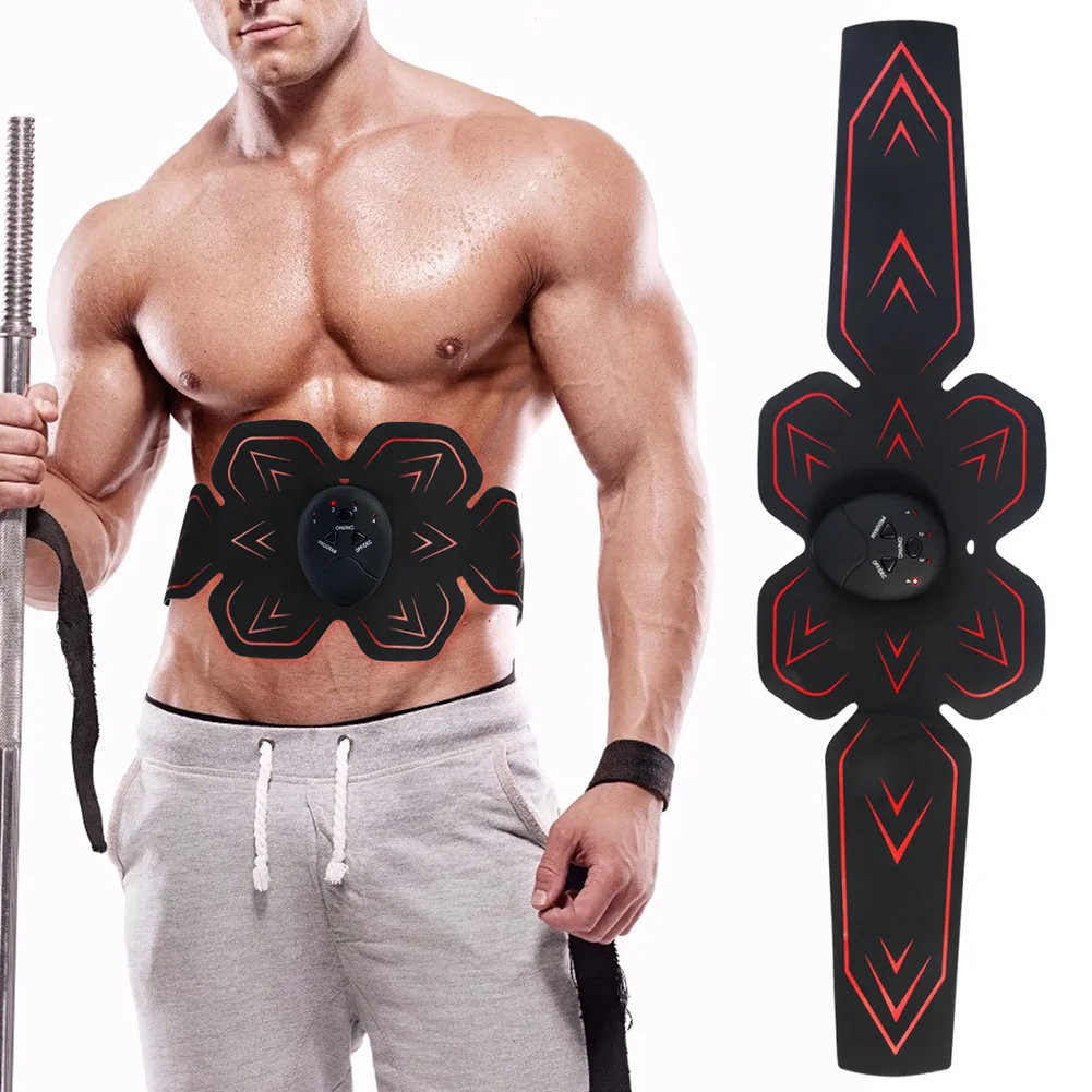 

Professional Fitness Waist Band Body Building Fat Burning Abdominal Muscle Pad Weight Loss Stimulator EMS Microcurrent Powerful~