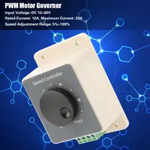 PWM DC Motor Governor 12V/24V/36V/48V 20A High Power Motor Speed Control Regulator Switch DC Motor Speed Controller dc motor speed controller switch module 6v 12v 24v 28v pwm motor speed controller 3a current regulator 1203bk governor switch