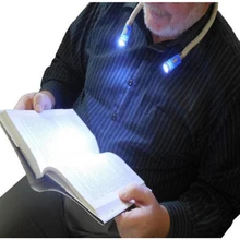Гибкая Громкая связь светодиодный свет шеи лампа для чтения книг ночной фонарь для кемпинга JDH99