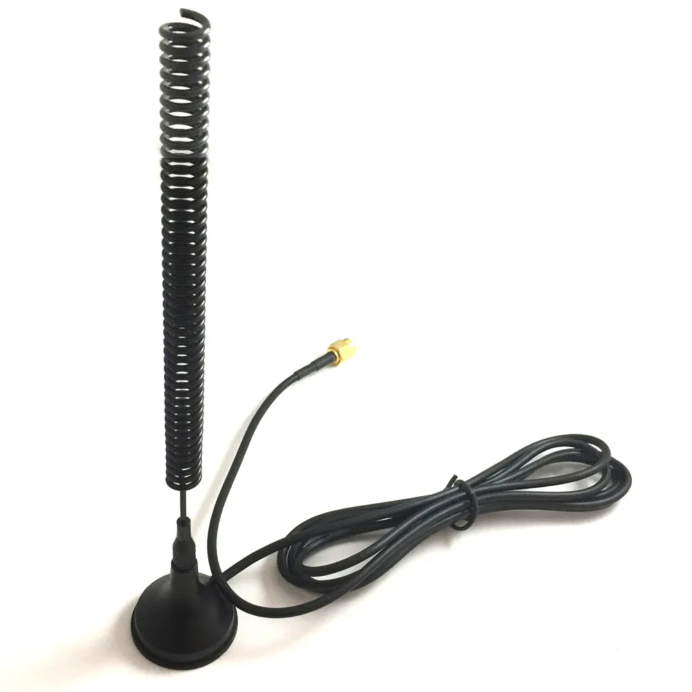 1pcs 150-170mhz 450 Mhz Antenna 5dbi Sucker Aerial With Sma Male Connector 1.5M RF174 Cable