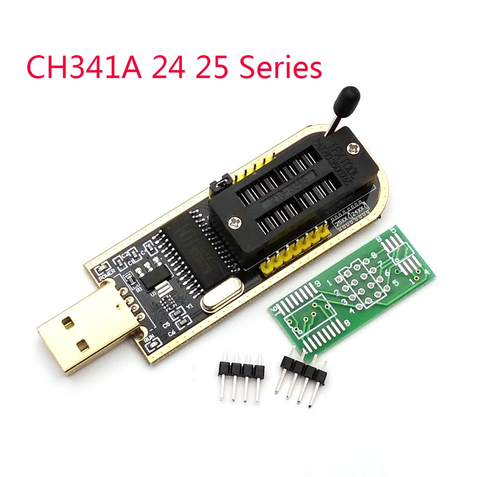 Программатор USB CH341A Series 24 EEPROM записывающее устройство 25 плата флэш BIOS SPI модуль в