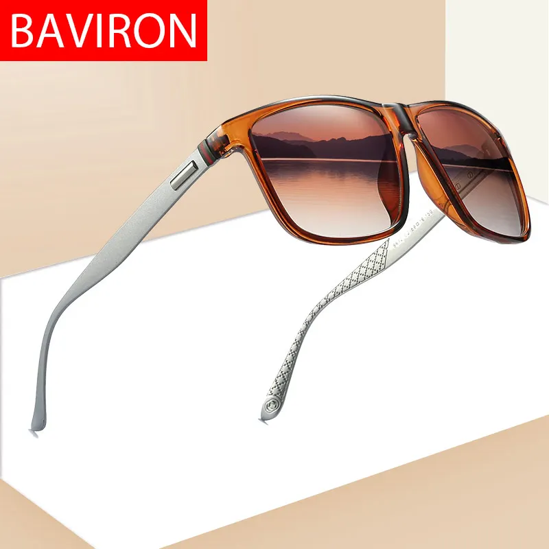 Женские Классические солнцезащитные очки BAVIRON большие винтажные модные