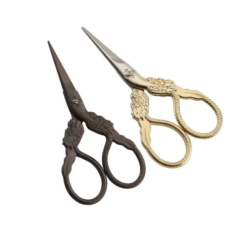 

Dragon Shaped Scissors Zodiac Shaped Scissors Gold Plated Vintage Embroidered Mini Scissor