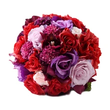 Свадебный букет, Шелковый букет невесты, букет искусственных цветов для свадебной вечеринки