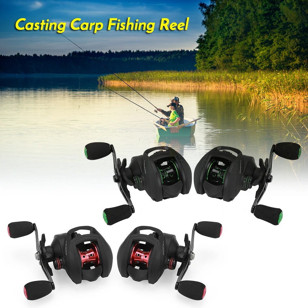 

17+1 BB Bait Casting Fishing Reel with Magnetic Brake 8.1:1 Gear Ratio Freshwater Saltwater Big Fish Carp Fishing Reel
