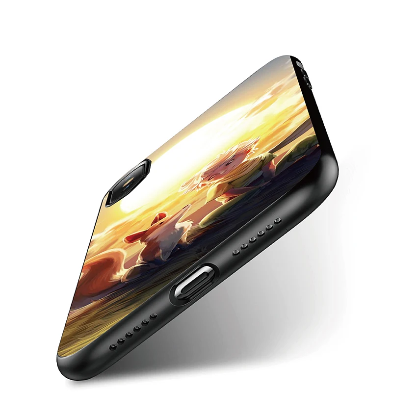 Черный чехол для телефона из ТПУ с узором Le petit Prince iPhone X XS Max XR 7 6 6S 8 Plus 5 S 5S SE Мягкий