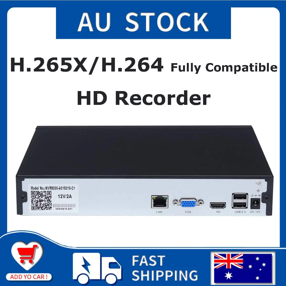 

16CH NVR 5MP HD H.265 Network Video Recorder Onvif P2P Remote View HDMI 4K H.265 / H.264 Multi-language