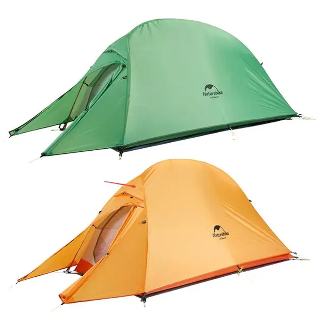 Cheap Naturehike 1 Person Oudoor Ultralight Camping Tent 3 Season Dual Layer Professional 210T Aluminium Alloy Support Rod Tent