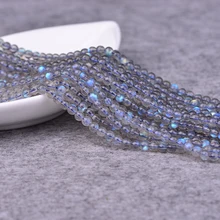 ICNWAY натуральный драгоценный камень лабрадорит бирюза круглые свободные бусины DIY браслет ожерелье изготовление сережек ювелирных изделий