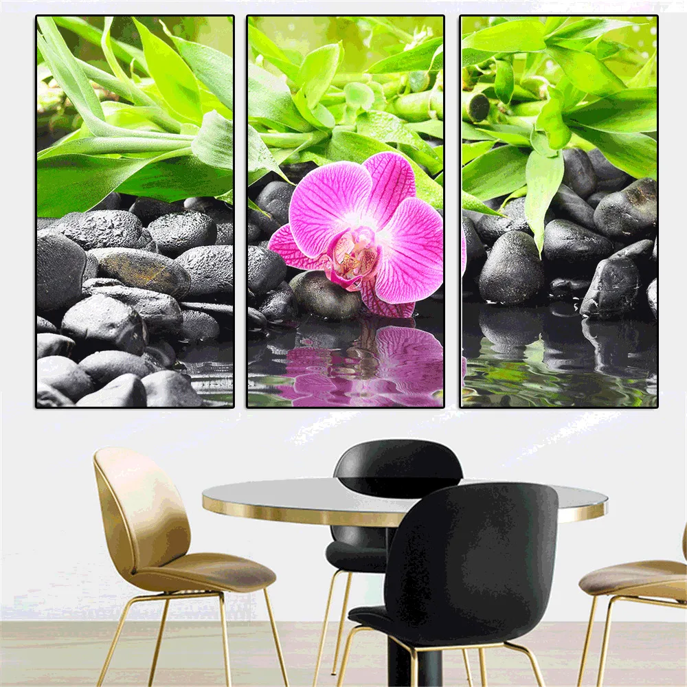 

Huacan 3pc/set Diamond Painting Flower Full Square 5d Diamond Embroidery Sale Pictures Of Rhinestones Mosaic Multi-picture
