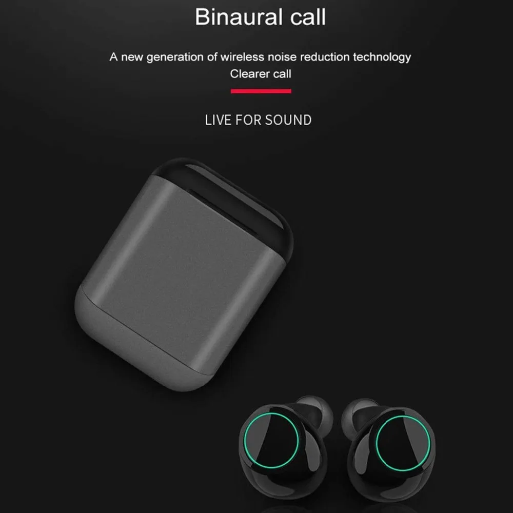 Bluetooth наушники TWS беспроводные стереонаушники с микрофоном и зарядным