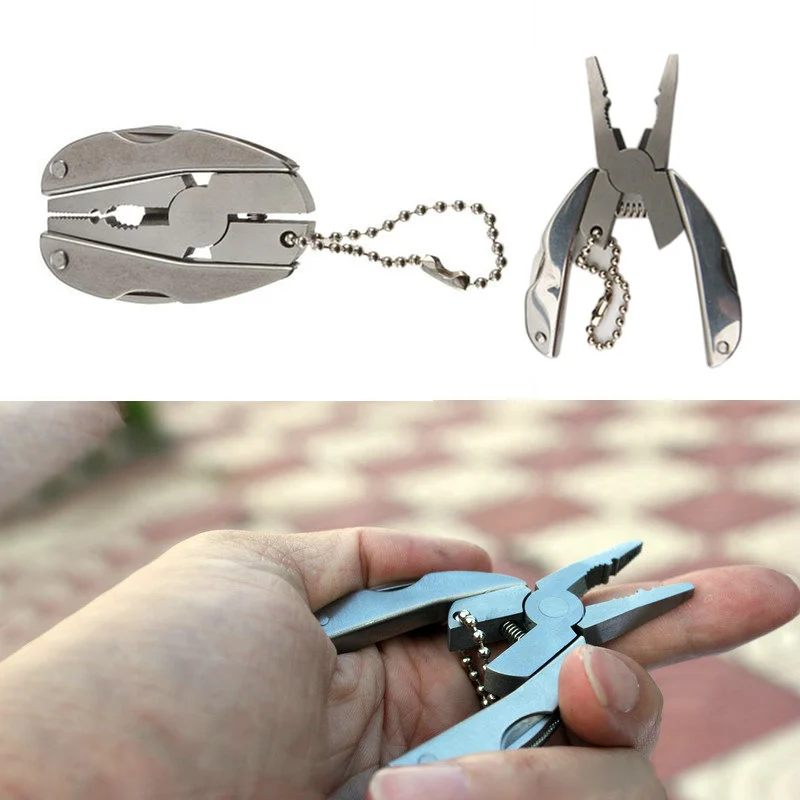 

Multi-tools Plier 1pc Outdoor Mini Portable Folding Muilti-functional Plier Clamp Keychain Car Repair Tool