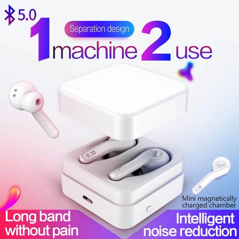 OKSJ T88 беспроводные наушники TWS Bluetooth V5.0 беспроводная гарнитура|Наушники и