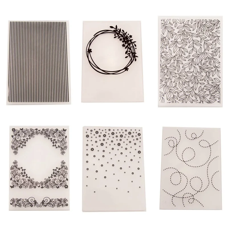 

1 pcs Plastic Embossing Folders Transparent Template Photo Album Decoration Making Scrapbooking Craft Card DIY hand Stamps
